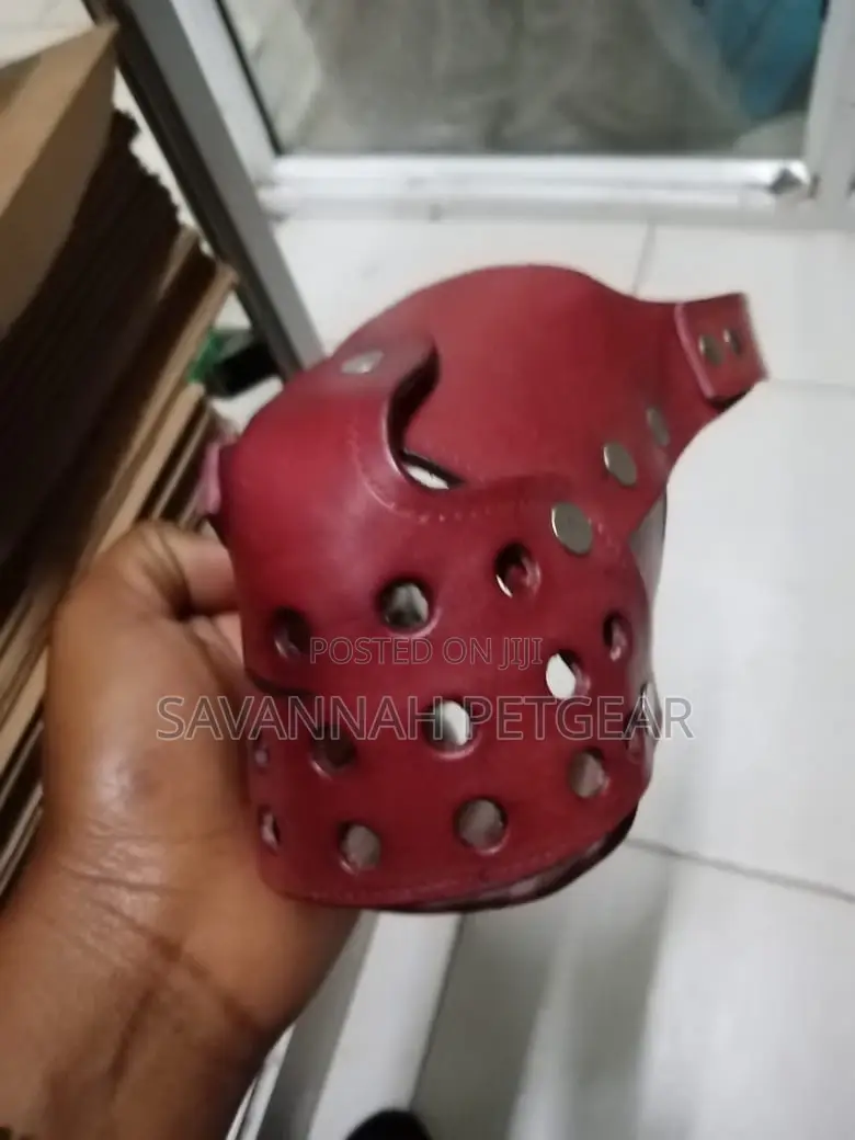 Elegant Leather Dog Muzzle