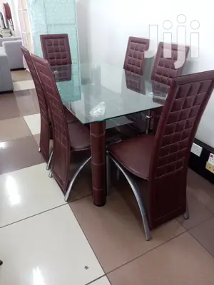 Elegant Brown 6 Seater Dining Table