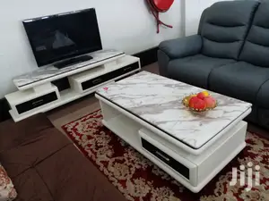 Pure Marble Coffee Table Plus Matching TV Stand