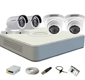 Hikvision 4 Channel DVR & 2 Dome & 2 Bullet CCTV Camera