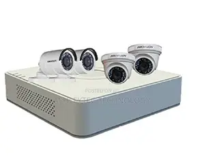 Hikvision 2 Dome, 2 Bullet Cctv Cameras With 4 Channel DVR