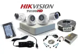 Brand Newfour 4 CCTV Camera Complete Cameras Sale