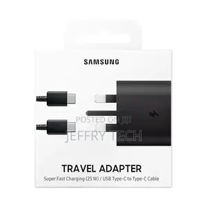 SAMSUNG 25W USB-C to USB-C Fast Charging Charger for Note10+