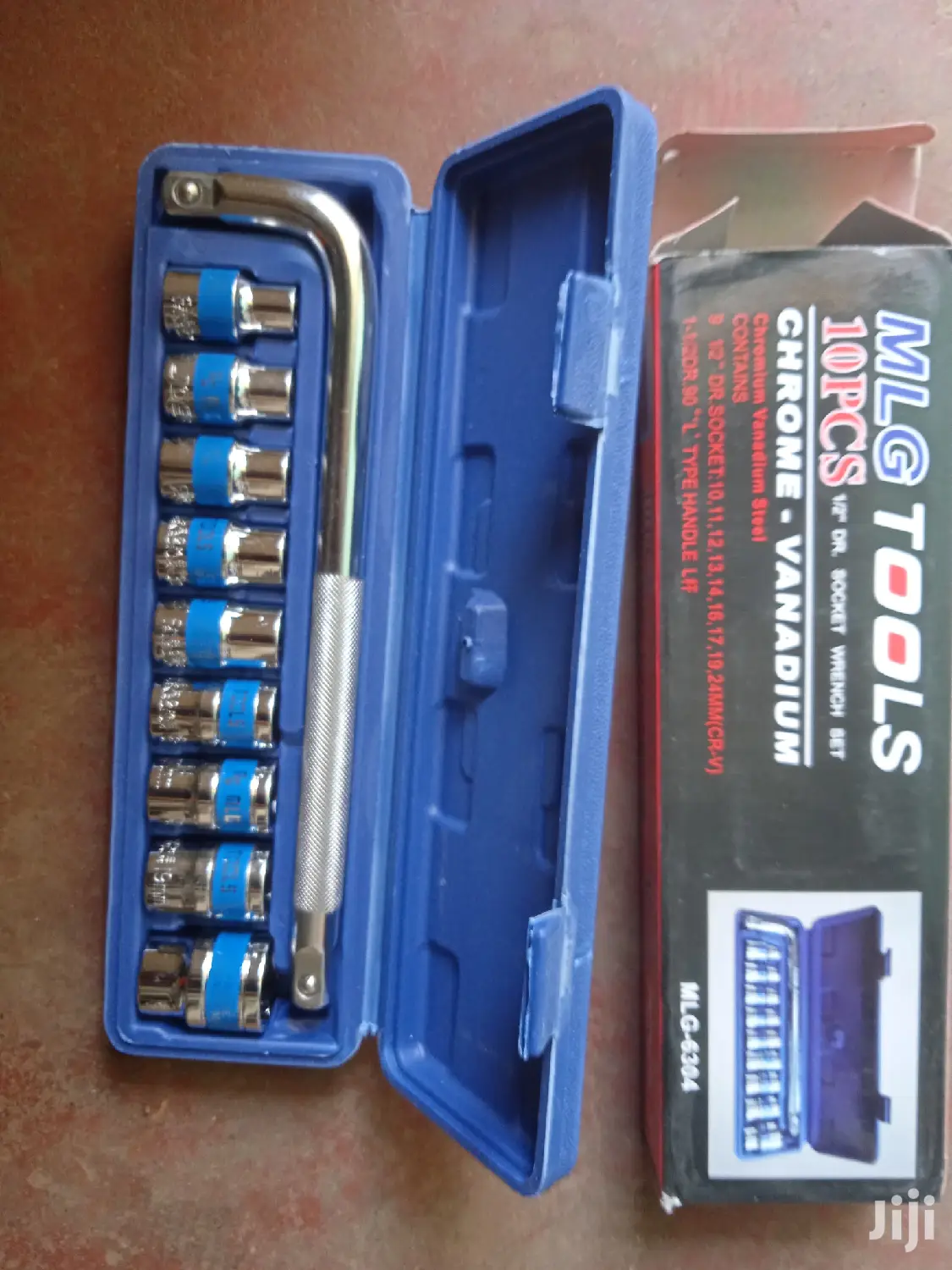 10pcs Chrome Vanadium Socket Wrench Spanner With Box Spanner