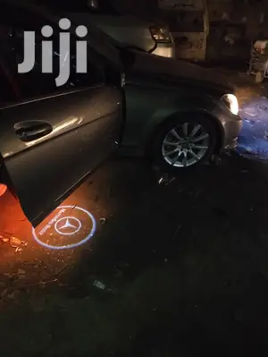 Mercedes Benz Door Logo Light