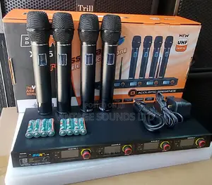 Bnk X75 Professional 4 In 1 Uhf Wireless Microphone