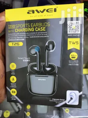 Awei Earbuds With Charging Case Touch Surface.