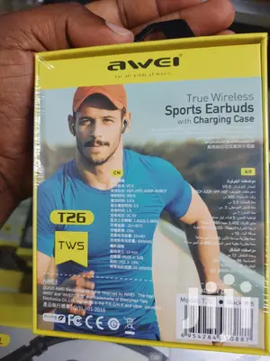 Awei Earbuds With Charging Case Touch Surface.