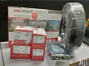 Four 4 Hikivision Cctv Cameras Security Surveillance 720p