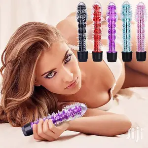 7-Inches Pijat Penis Dildo Vibrator - Black