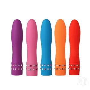 Mini Bullet Vibrator With Diamonds Decorations