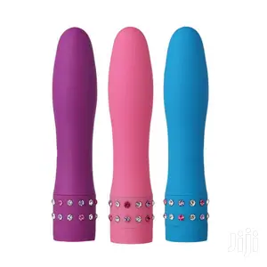 Mini Bullet Vibrator With Diamonds Decorations