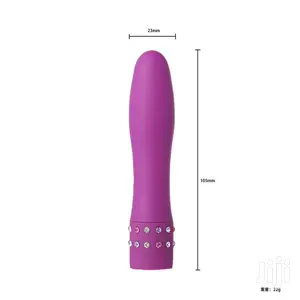Mini Bullet Vibrator With Diamonds Decorations
