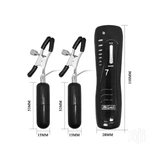 7 Speeds Nipple, Clitoris Clip & Nipple Clamps Vibrator