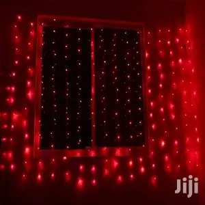 Red 3x3mtrs Curtain LED Lights