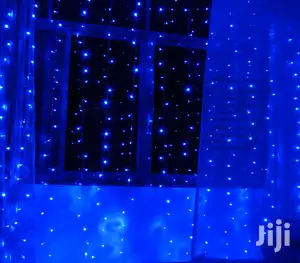 Blue Falling Curtain Lights 3x3mtrs