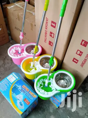 Buckets With Cleaning Mop