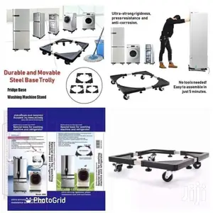 Movable Steel Base Stand for Fridges and Washing Machines