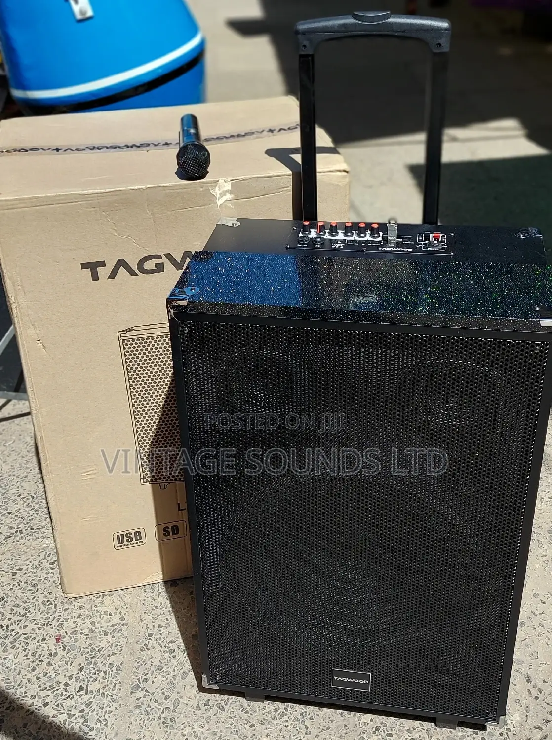 15inche Portable Powered Speakers