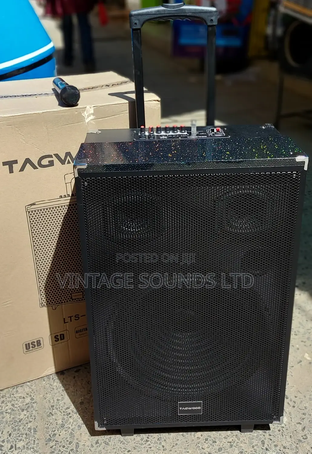 15inche Portable Powered Speakers