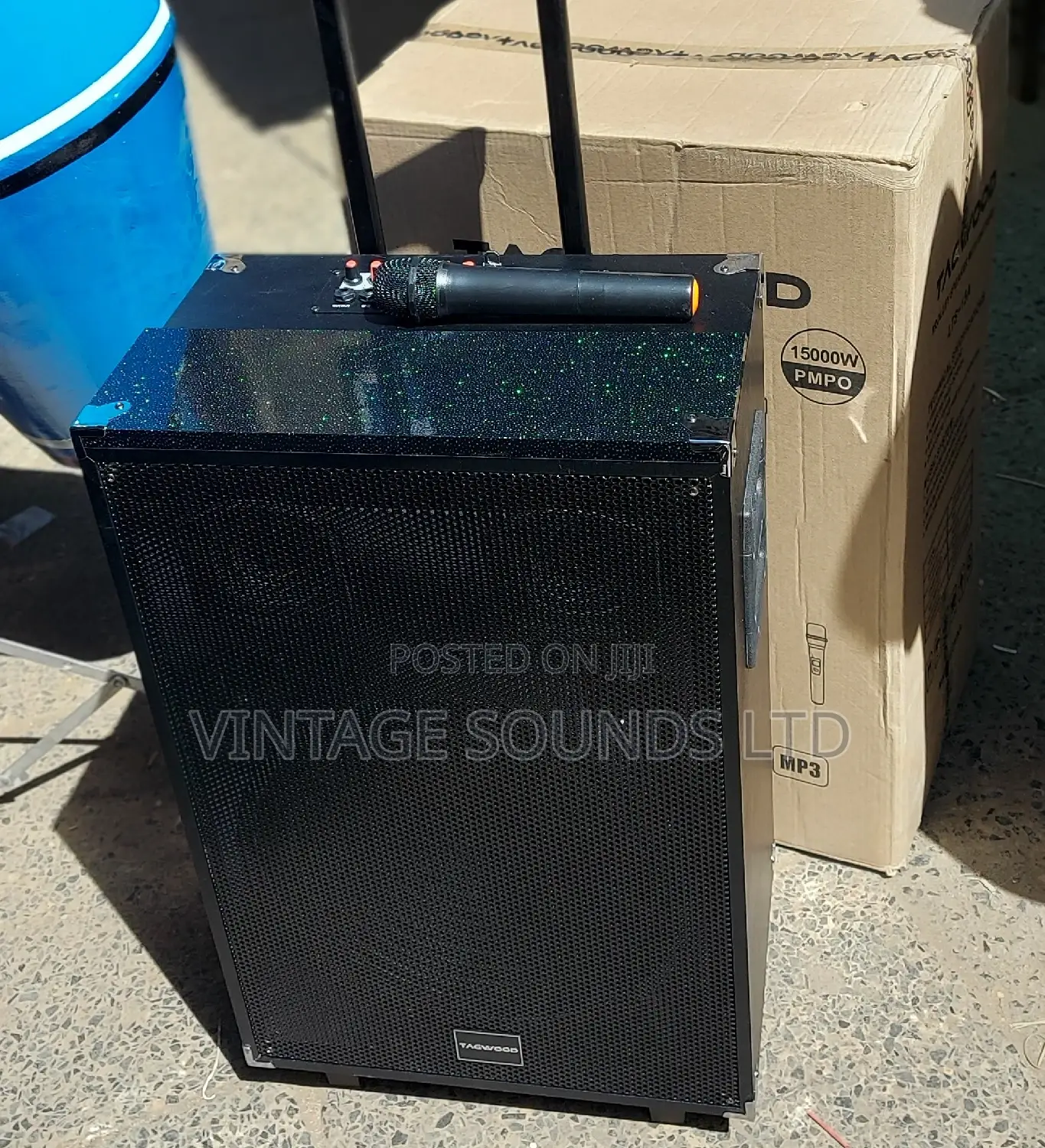 15inche Portable Powered Speakers