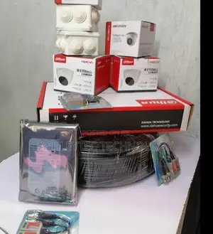 Hik Vision Five 5 Camera CCTV Sales Kit With 100m Cable