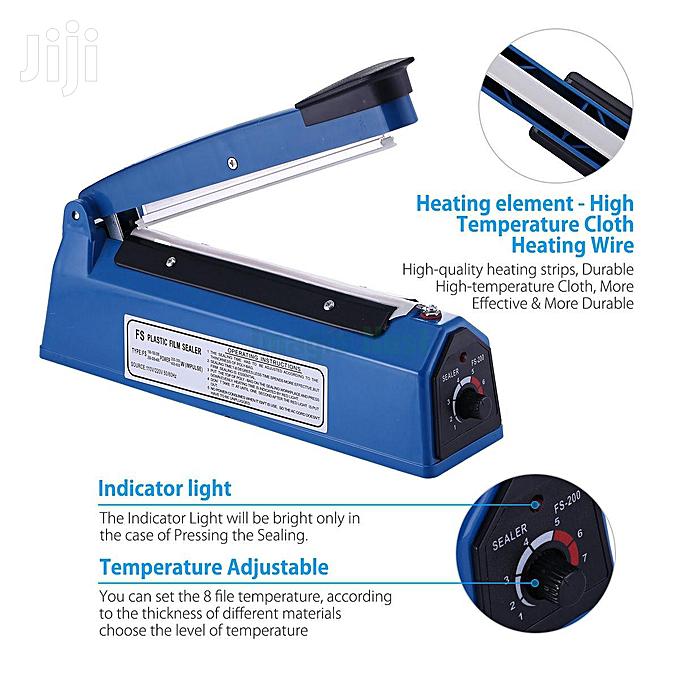 Impulse Heat Sealer 100mm 10cms Blue