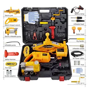12v Automatic Car Electric Jack Set 4 in 1 Repair Kit