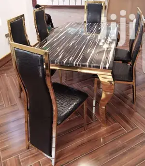 Dining Set With Pure Marble Table.