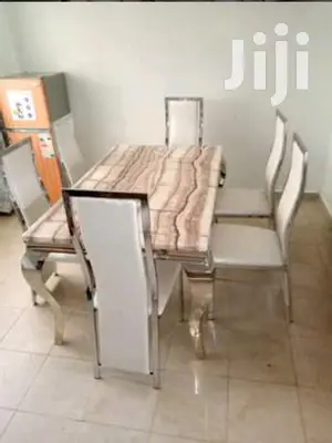 Dining Set With Pure Marble Table