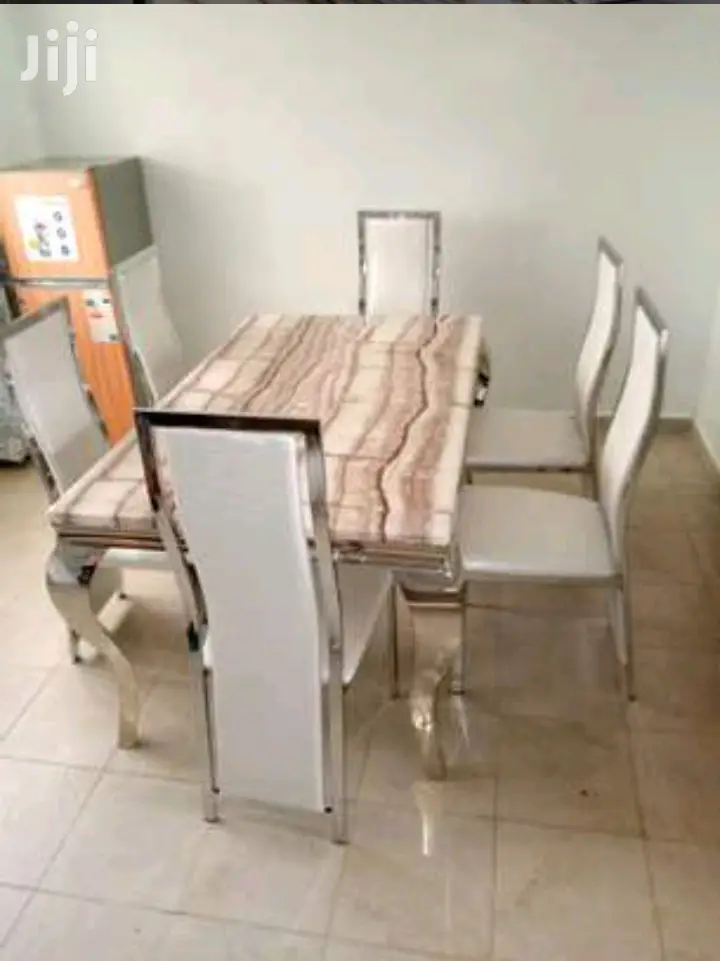 Dining Set With Pure Marble Table