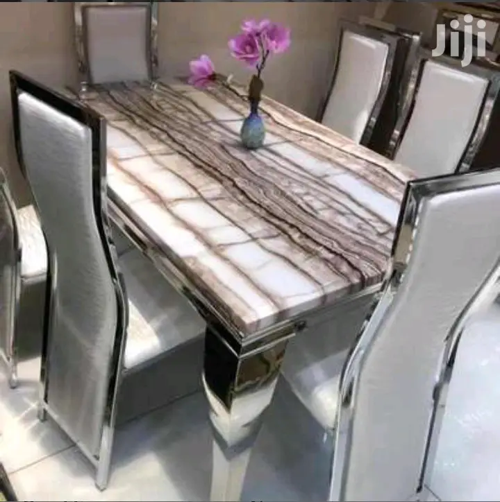 Dining Set With Pure Marble Table