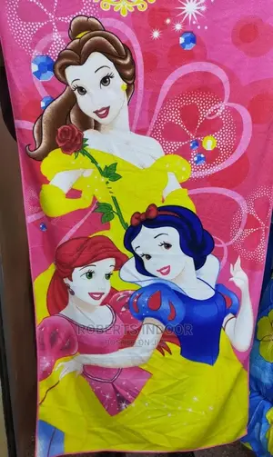 Princess Cartoon Themed Kids Towels
