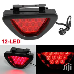 12 Led Triangle Brake Lamp Flash Bulb Light Color Red