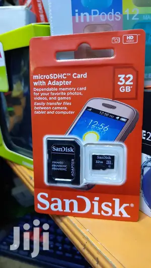 32 GB Sandisk Microsdhc Card With Adapter.