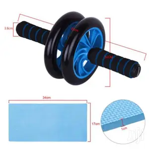 AB Wheel Doublr Wheel Fitness Abs Roller With Free Mat