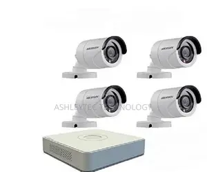 Hikvision 4 Channel Complete CCTV Turbo HD DVR With 4 Bullet