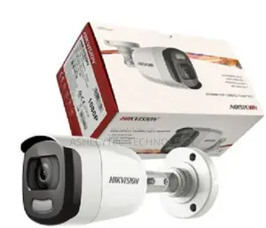 Hikvision 2PC HD FULL COLOR CCTV Camera Bullet - White