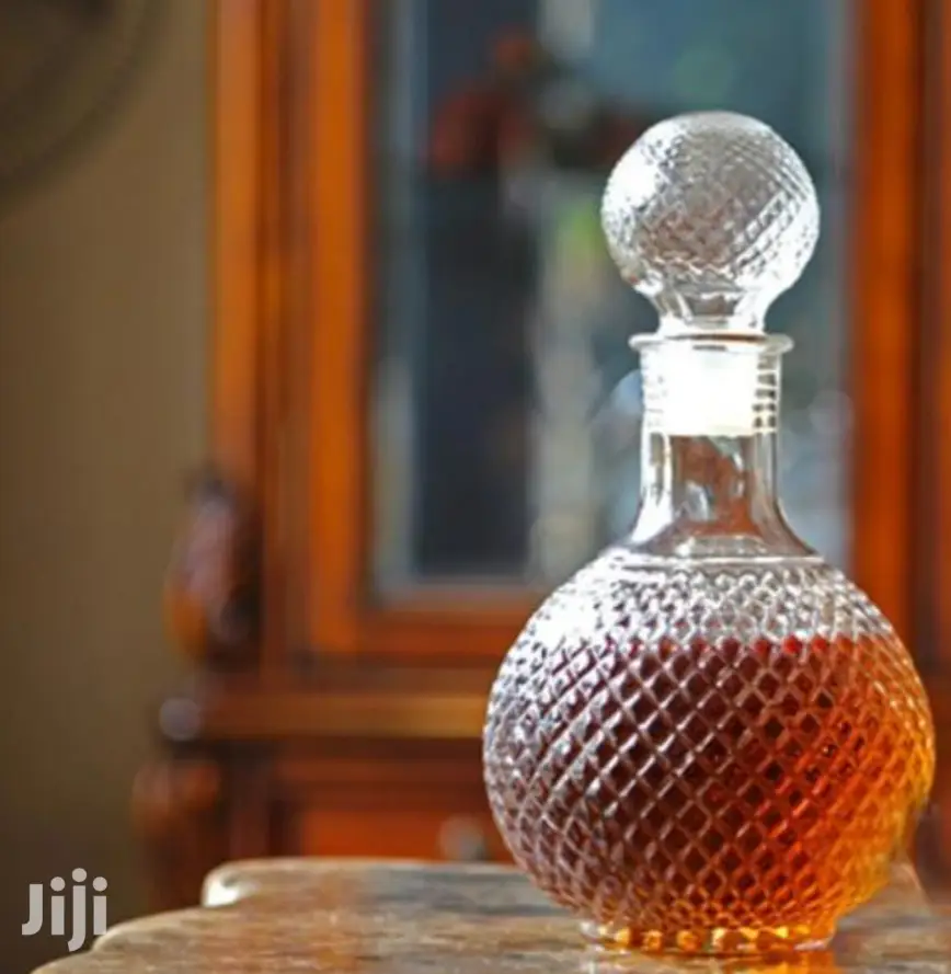 Round Whiskey Decanter