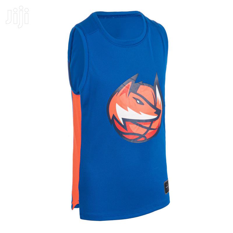 blue and orange basketball jersey