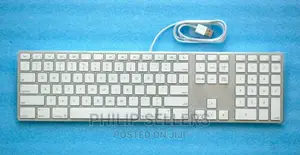 New US English Apple A1243 Aluminum Wired USB Keyboard With