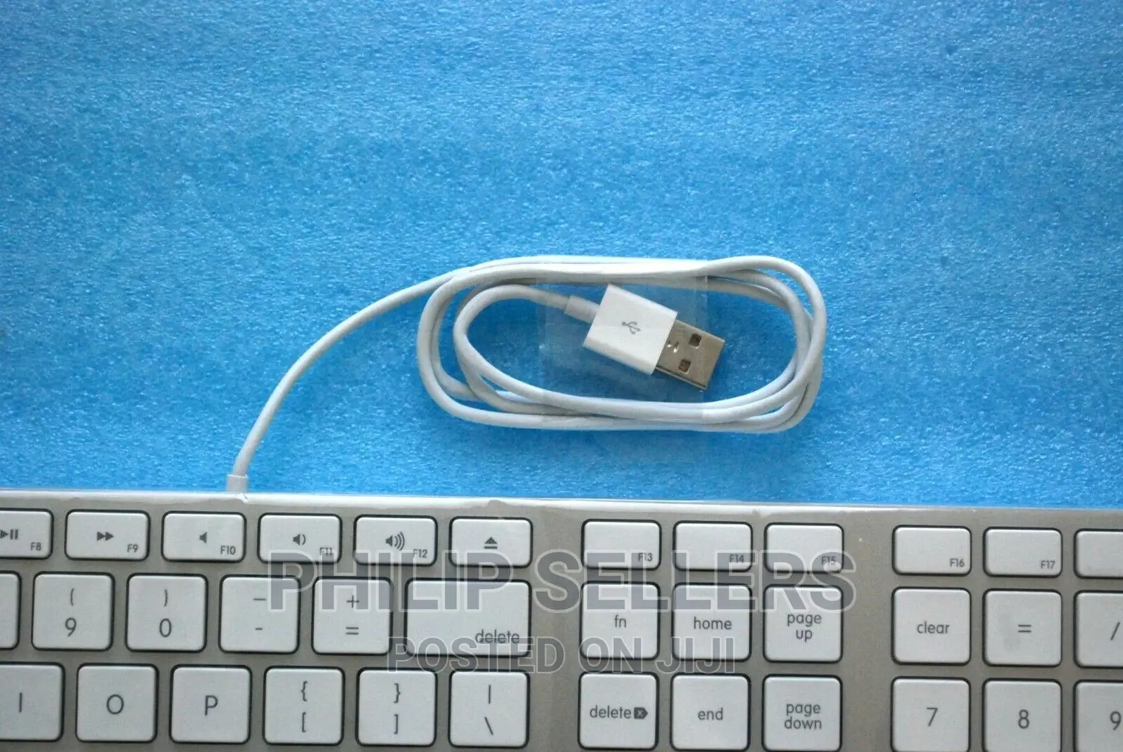 New US English Apple A1243 Aluminum Wired USB Keyboard With