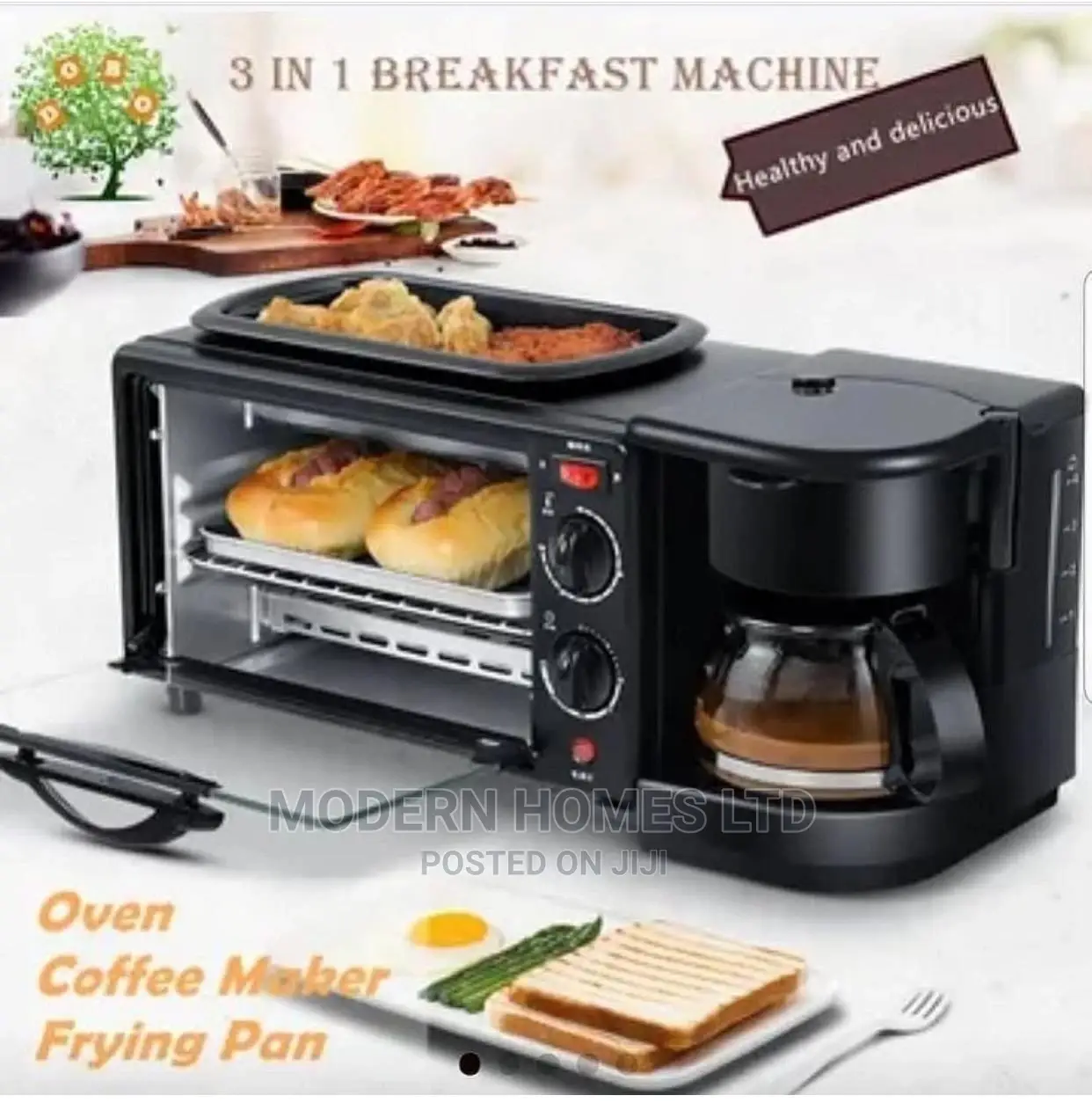 3 in 1 Breakfast Maker Automatic Multifunctional Machine