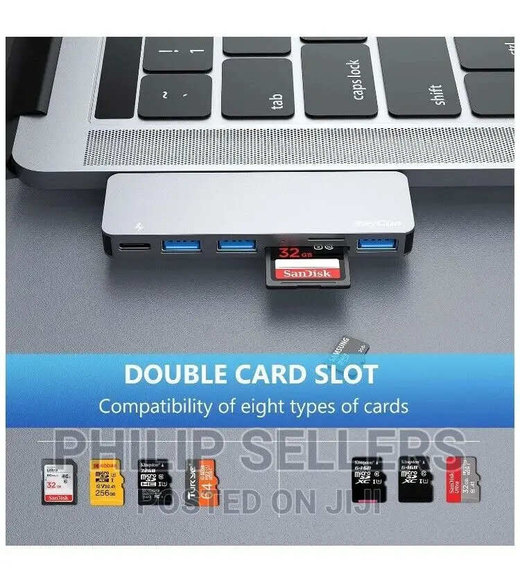 Aluminum Type C Hub Adapter, Macbook Pro Accessories