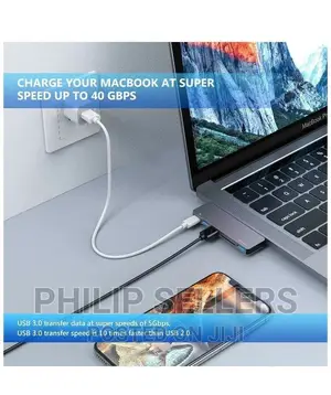 Aluminum Type C Hub Adapter, Macbook Pro Accessories