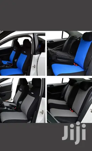Grey Black/Blue Black Seat Covers