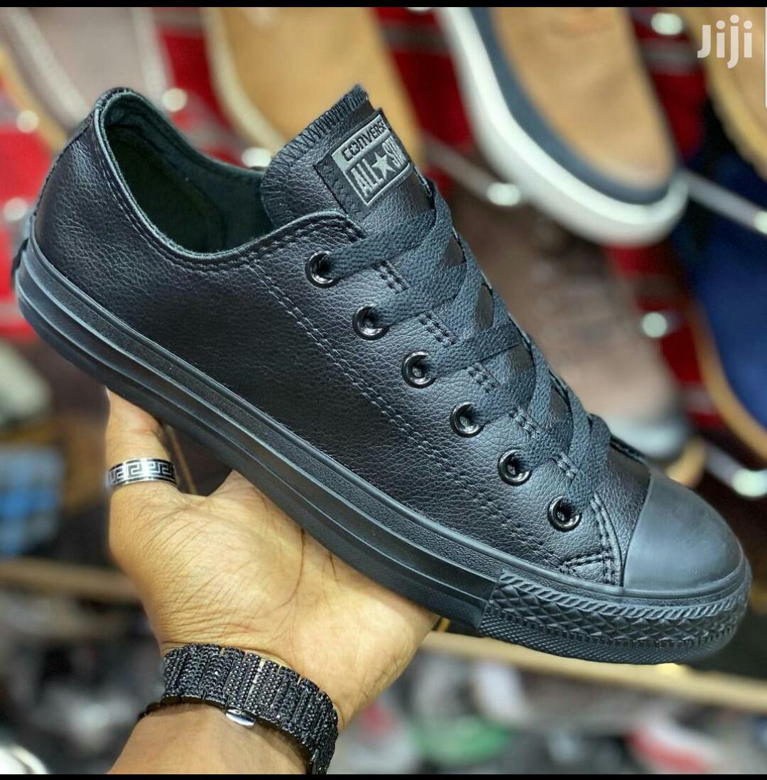leather converse shoes