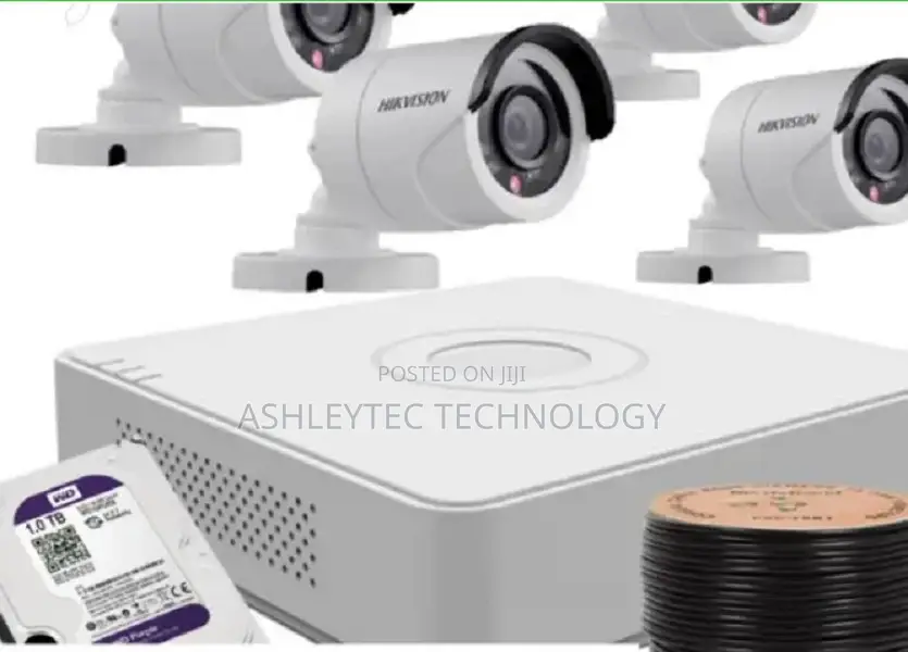 Hik Vision 2mp HD 4 Channal DVR Combo KIT Security Camera