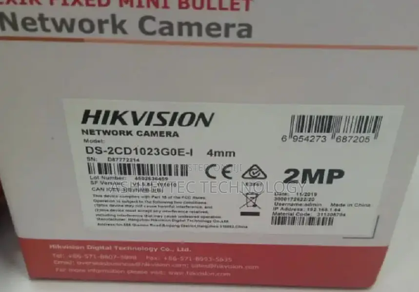 Brand New 2MP Hikvision IP Bullet Camera