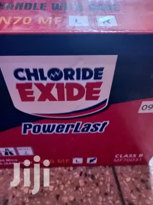 Authorized Dealer for Chloride Exide Battery Powerlast N70.